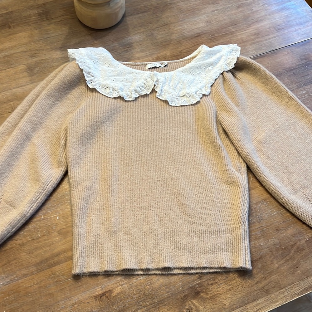 Lush Large Taupe Sweater